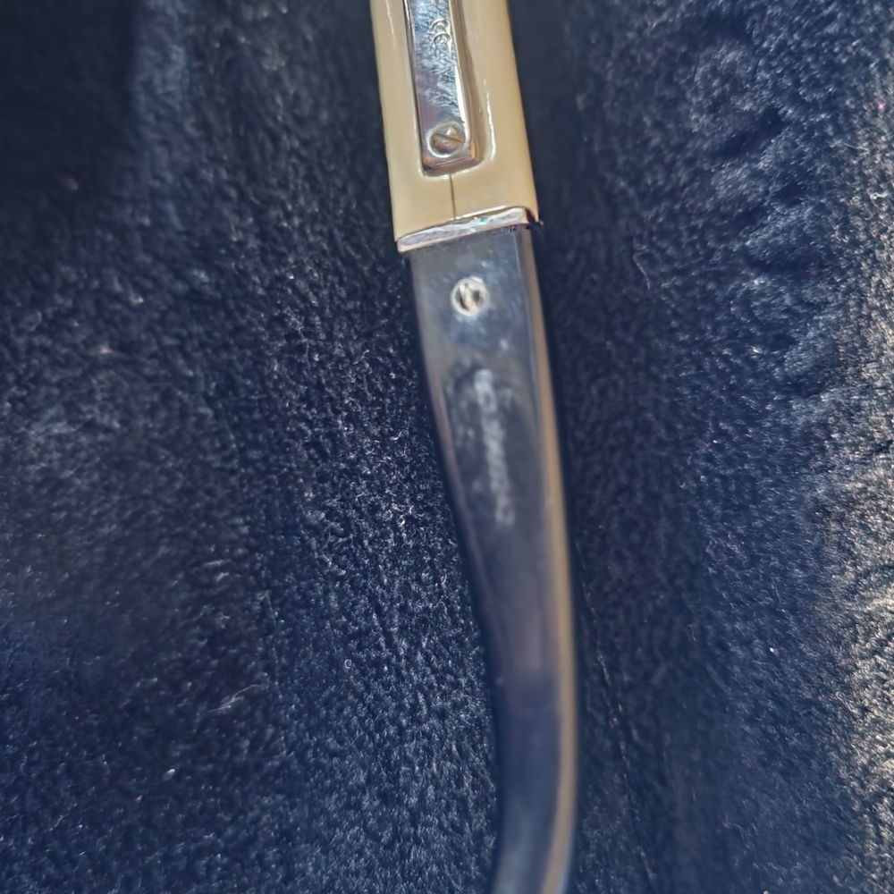 CHANEL glasses in black and cream W Quilted Lambskin Black Leather Case VINTAGE - Picture 12 of 16